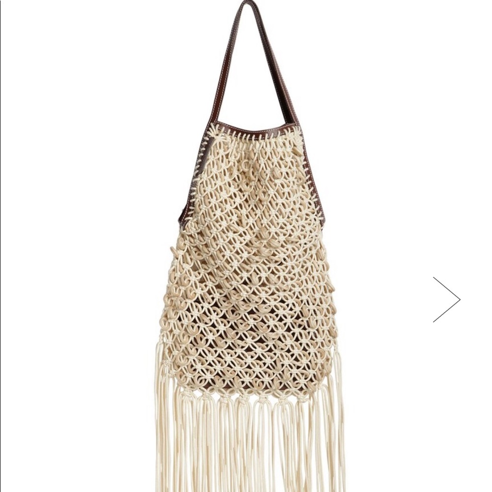 JW Anderson Fringed Bag with leather pouch